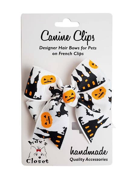 Canine Clips - Halloween Large Bow