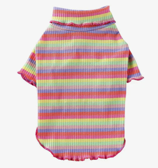 Colorful Stripe Pet Pull over